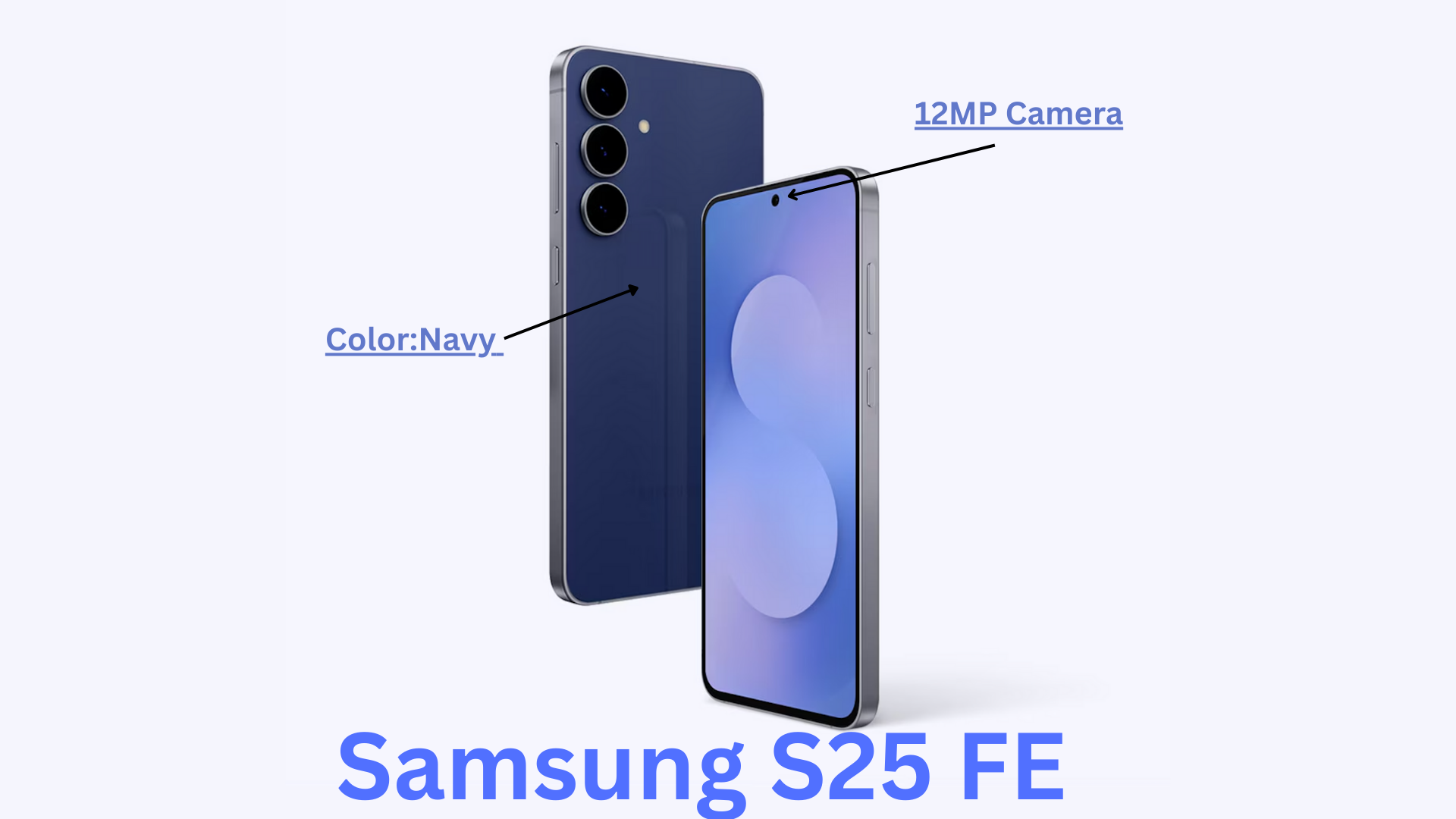 Samsung S25 FE in Icyblue color