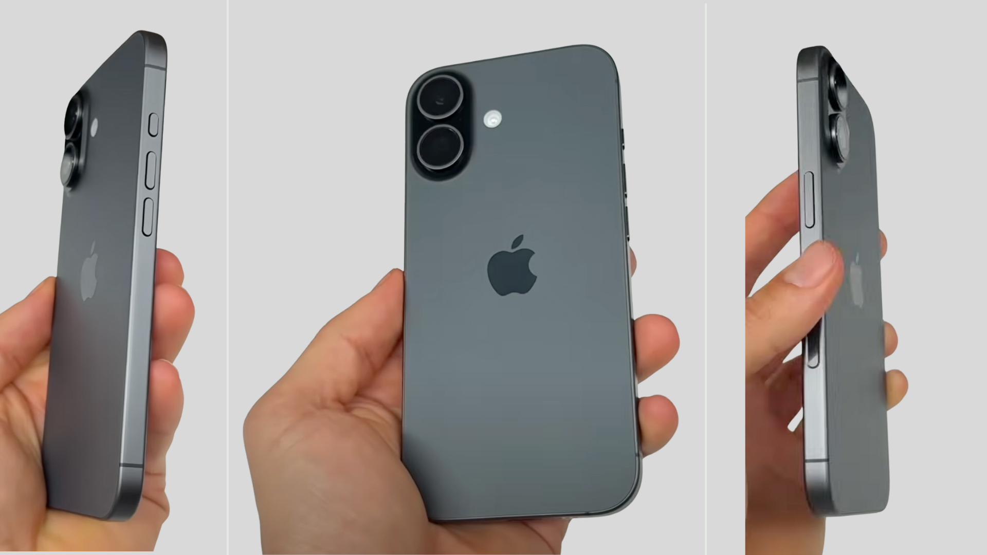 iPhone 17 black color in hand
